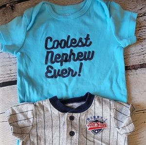 Carter's onsies- 3 months